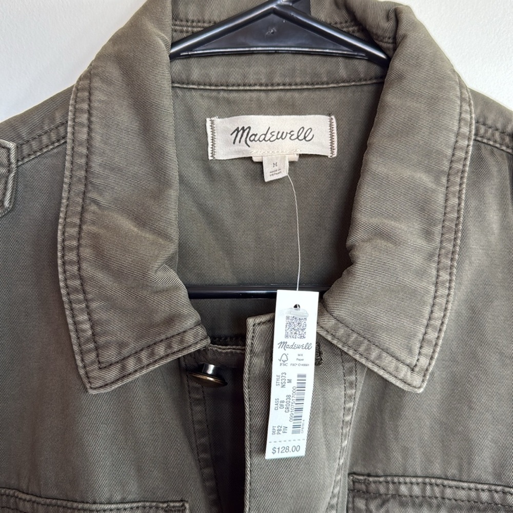 Madewell Chino Safari Jacket in Faded Ivy - Picture 5 of 6